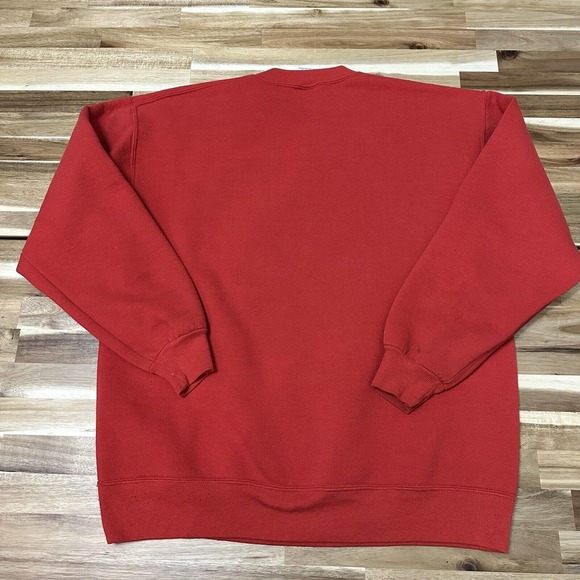 Vintage Indiana Hoosiers Sweatshirt Mens Extra Large Red Russell Crewneck NCAA - Picture 6 of 8